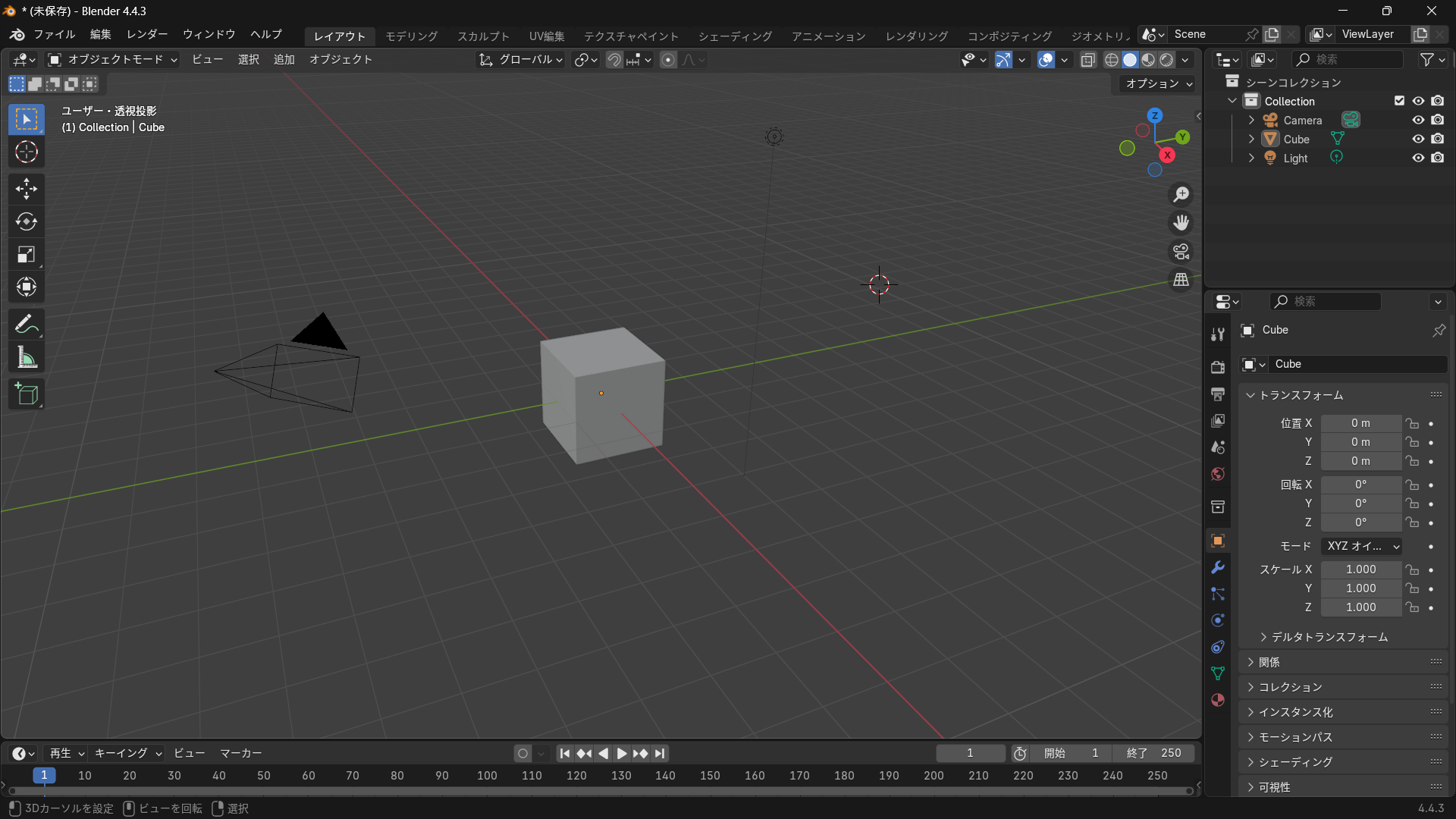 Blenderの３Dカーソルがずれる